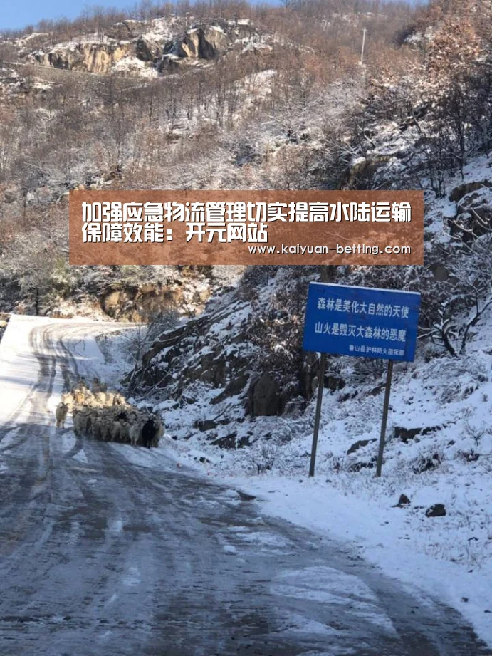 加强应急物流管理切实提高水陆运输保障效能:开元网站(图1) 开元比分
